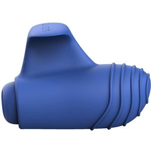 Bteased Fingervibrator - Blau mit Strukturierter Spitze