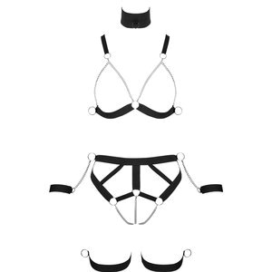 Harness-Set inklusive Hals- und Handfesseln