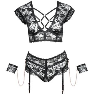BH plus Straps-Slip ouvert inklusive Handfesseln