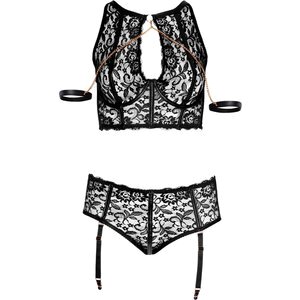 Bralette plus Straps-Slip inklusive Handfesseln