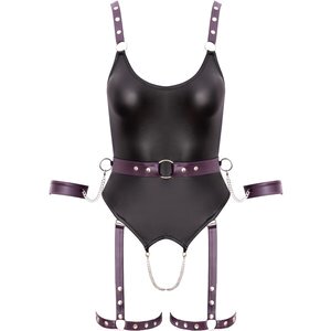 Straps-Body inklusive Gürtel mit Soft-Armfesseln