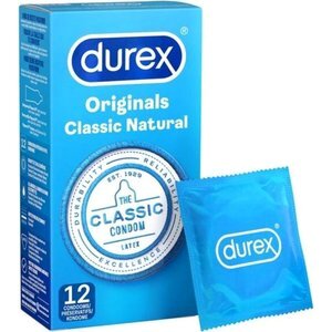 Kondome Durex Classic Natural 12 Stück