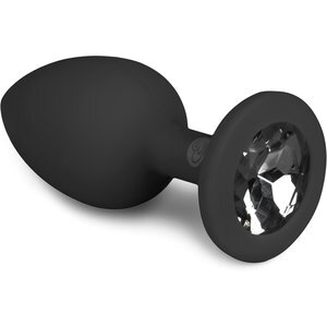 Diamond Analplug klein - schwarz