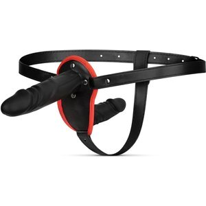 Easytoys Fetish - Doppeldildo Strap-On Set - Schwarz