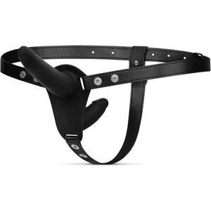 Easytoys Fetish - Doppelseitiger Strap-On-Dildo - Schwarz