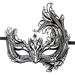 Easytoys Fetish - Durchbrochene venezianische Maske in Schwarz