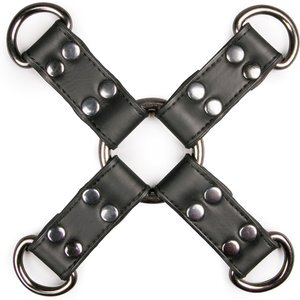 Easytoys Fetish - Schwarzer Hog-Tie aus Leder