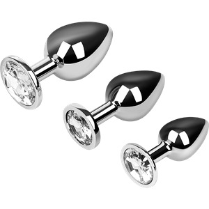 Analplug-Set aus Aluminium, 7 - 9,5 cm