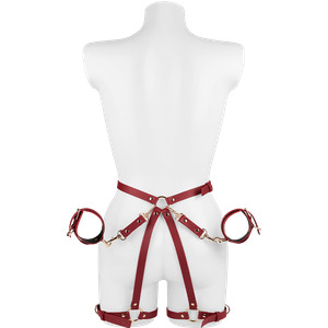 Bondage-Harness mit Handfesseln