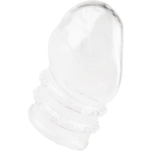 Dehnbare Penishülle für die Eichel, 2,7 - 5 cm