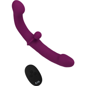 Doppel-Rabbitvibrator aus Silikon mit Fernbedienung, 26 cm