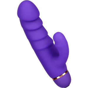 Gerippter Rabbit aus Silikon, 17 cm