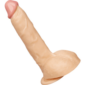 Massiver Naturdildo mit Saugfuß, 24 cm