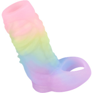 Monster-Penishülle mit strukturierter Oberfläche, 15 cm