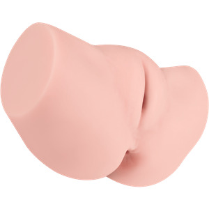 Naturnaher Masturbator mit 2 Liebesöffnungen, 17,5 cm