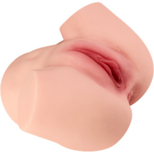 Naturnaher Masturbator mit 2 Liebesöffnungen, 22 cm