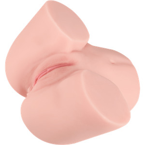 Naturnaher Masturbator mit 2 Liebesöffnungen, 24,5 cm
