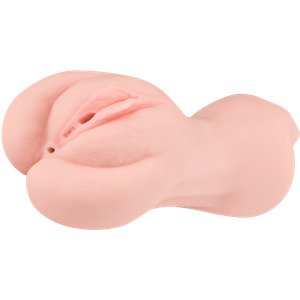 Naturnaher Masturbator mit 3 Liebesöffnungen, 22 cm