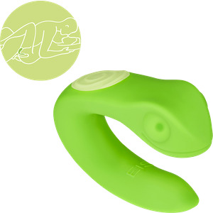 Paarvibrator Gecko aus Silikon, 8,5 cm