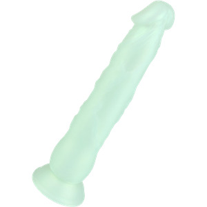 Schimmernder Naturdildo mit Saugfuß, 23 cm
