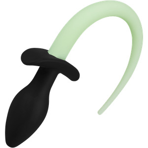 Silikon-Analplug mit Schwänzchen, 28 cm