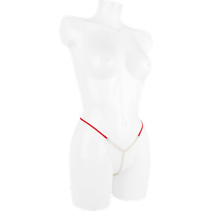 Stringtanga mit Perlenkette