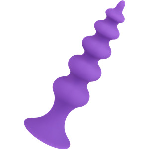 Strukturierter Analplug aus Silikon, 11,5 cm