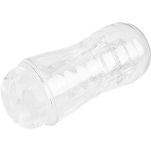 Transparenter Vagina-Masturbator, 17,3 cm