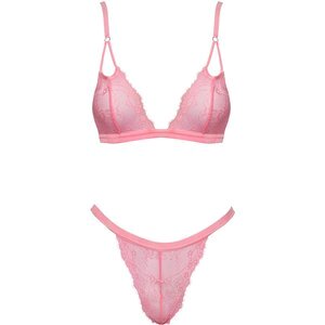 Dessous-Set aus Eyelash-Blütenspitze