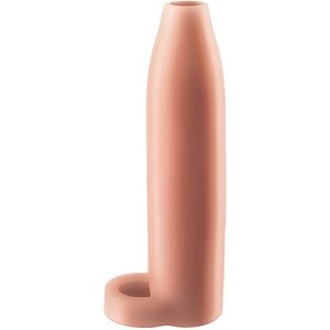 Penishülle „Real Feel Enhancer“, mit Hodenring, 14 cm