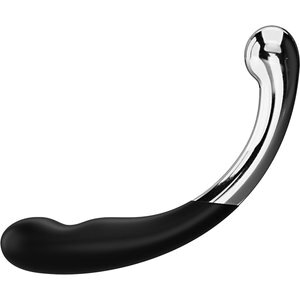 Doppeldildo „Sweet Pressure“ aus Silikon und Metall