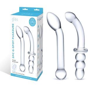 Glas - G-Spot Pleasure Glass Dildo Set 2 pcs