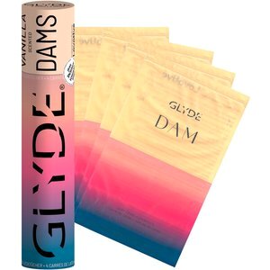 Lecktücher „GLYDE Dams Vanilla“, 4 Stück