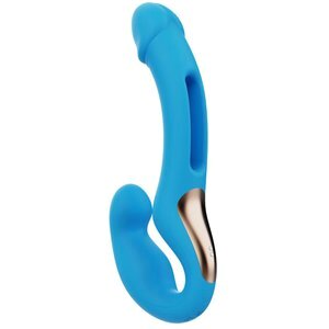 HoneyPlayBox - Harmony Duo App-gesteuerter Strapless Strap-On Bl