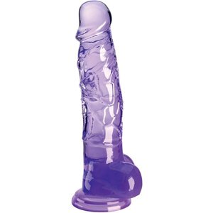Naturdildo „8“-Cock with Balls“ mit Saugfuß