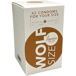 Loovara Intimate - Wolf 57 Natürliche Kautschukkondome Größe 57 - 42 Stück