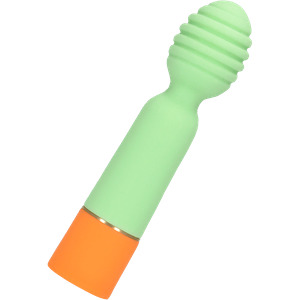 Ribbed Mini Vibrator with USB Charger, 12,2 cm