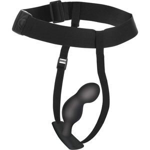 Master Series »Plugger« Analplug mit Gurtzeug und Fernbedienung