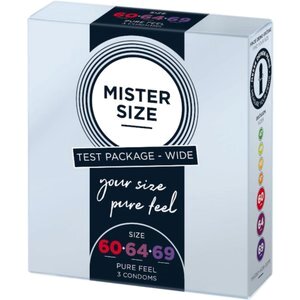 Mister Size – Test Box Kondom Set – 3 Größen XL/XXL/XXXL
