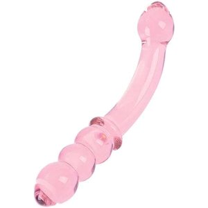 Nobü – Rose Bead Glasdildo – Rosa