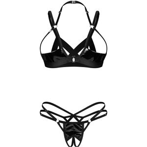 Ouvert-Set „Keira Lise“ aus Lack