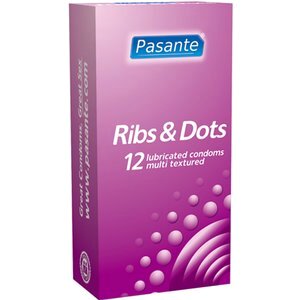 Pasante Ribs & Dots Kondome 12 Stück