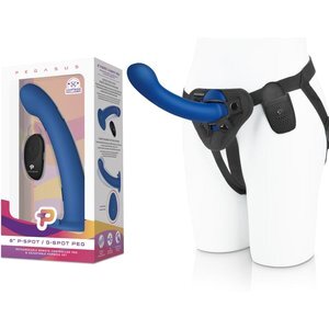 Pegasus - 8? Remote Control P-Spot G-Spot Silicone Peg with Harness Include