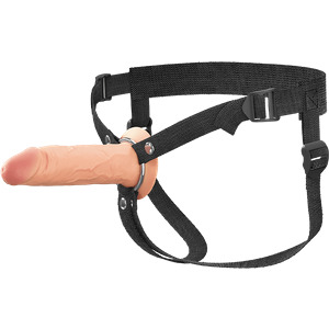 6 Inch Hollow Silicone Strap-On, 16,5 cm