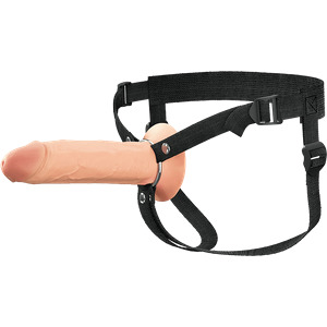 8 Inch Hollow Silicone Strap-On, 21,5 cm