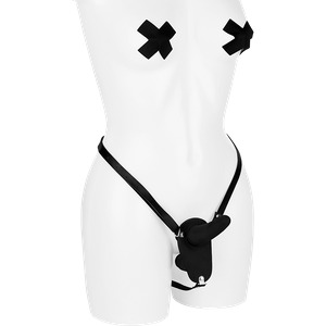 FF DOUBLE PENETRIX STRAP-ON BLACK
