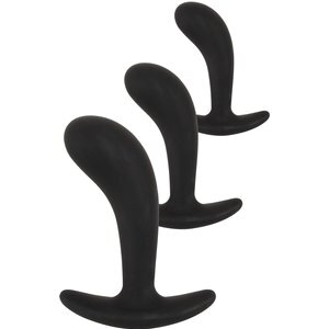 3-teiliges Set „Analplugs“, verschiedene Größen und Gewichte