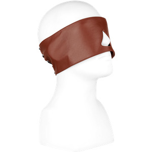 Blickdichte Leder-Maske mit Schnürung