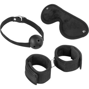 Bondage-Set mit Ballknebel, 3 Teile