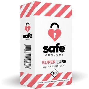 SAFE – Kondome mit Extra-Gleitmittel – Superlube – 10 Stück